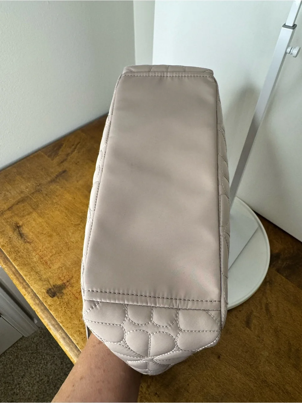 Kate Spade Cozy Grey Flower Quilted Tote